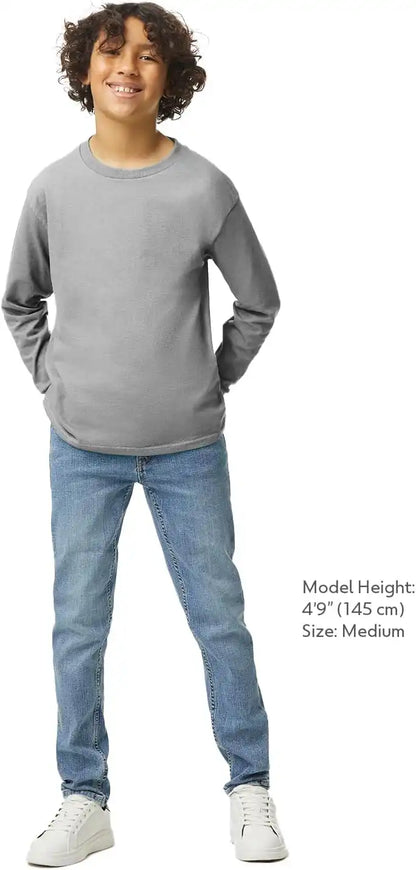 Gildan Youth Ultra Cotton Long Sleeve T-Shirt, Style G2400B, 2-Pack
