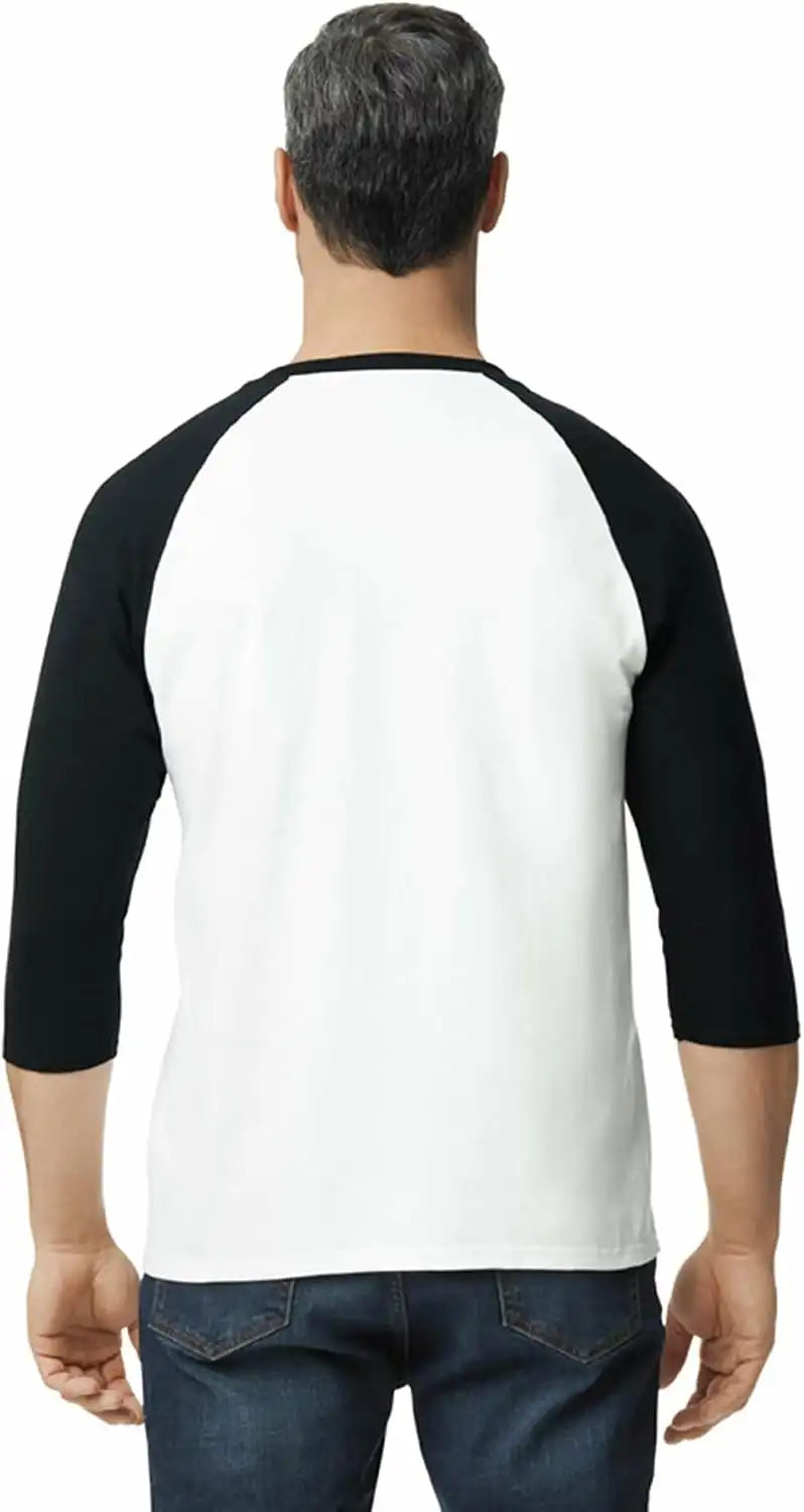 Gildan Men's Heavy Cotton 3/4 Raglan T-shirt, Style G5700, 2-pack