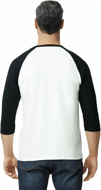 Gildan Men's Heavy Cotton 3/4 Raglan T-shirt, Style G5700, 2-pack