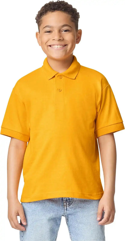 Gildan Kids' DryBlend Short Sleeve Polo, Style G8800b, 3-Pack