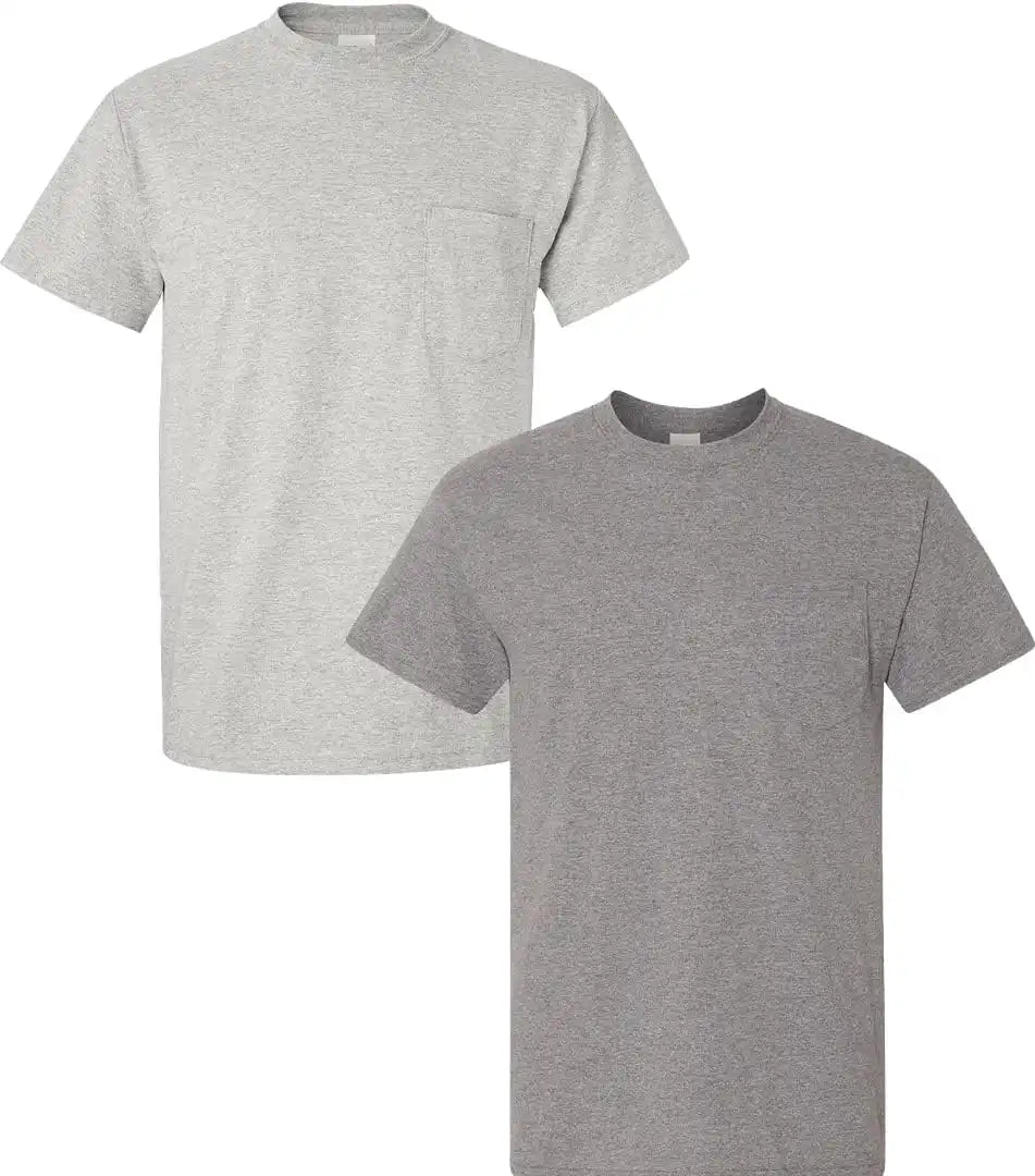 Gildan Adult Ultra Cotton T-Shirt with Pocket, Style G2300, 2-Pack