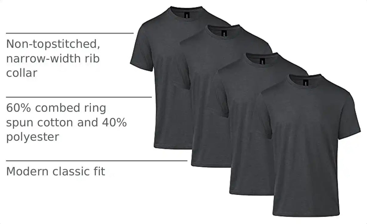 Gildan Adult Softstyle CVC Short Sleeve T-Shirt, Style G67000, Multipack