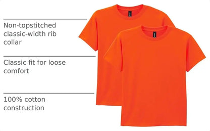 Gildan Unisex-Child Gildan Youth Heavy Cotton T-Shirt, Style G5000b, 2-Pack