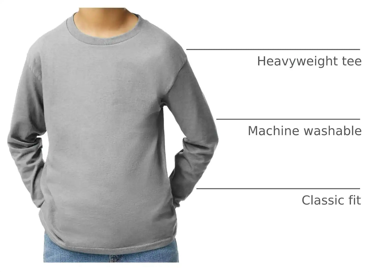 Gildan Youth Ultra Cotton Long Sleeve T-Shirt, Style G2400B, 2-Pack