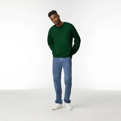 Gildan Unisex Adult Fleece Crewneck Sweatshirt, Style G18000, Multipack