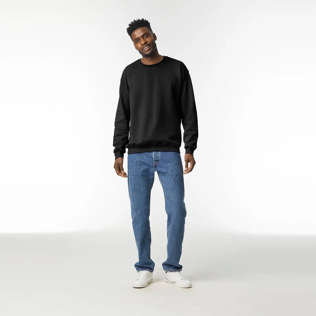 Gildan Unisex Adult Fleece Crewneck Sweatshirt, Style G18000, Multipack