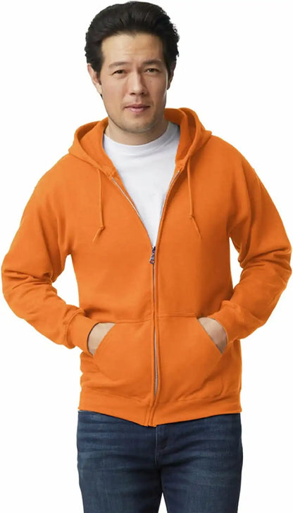 Gildan unisex-adult Fleece Zip Hoodie Sweatshirt, Style G18600, Multipack