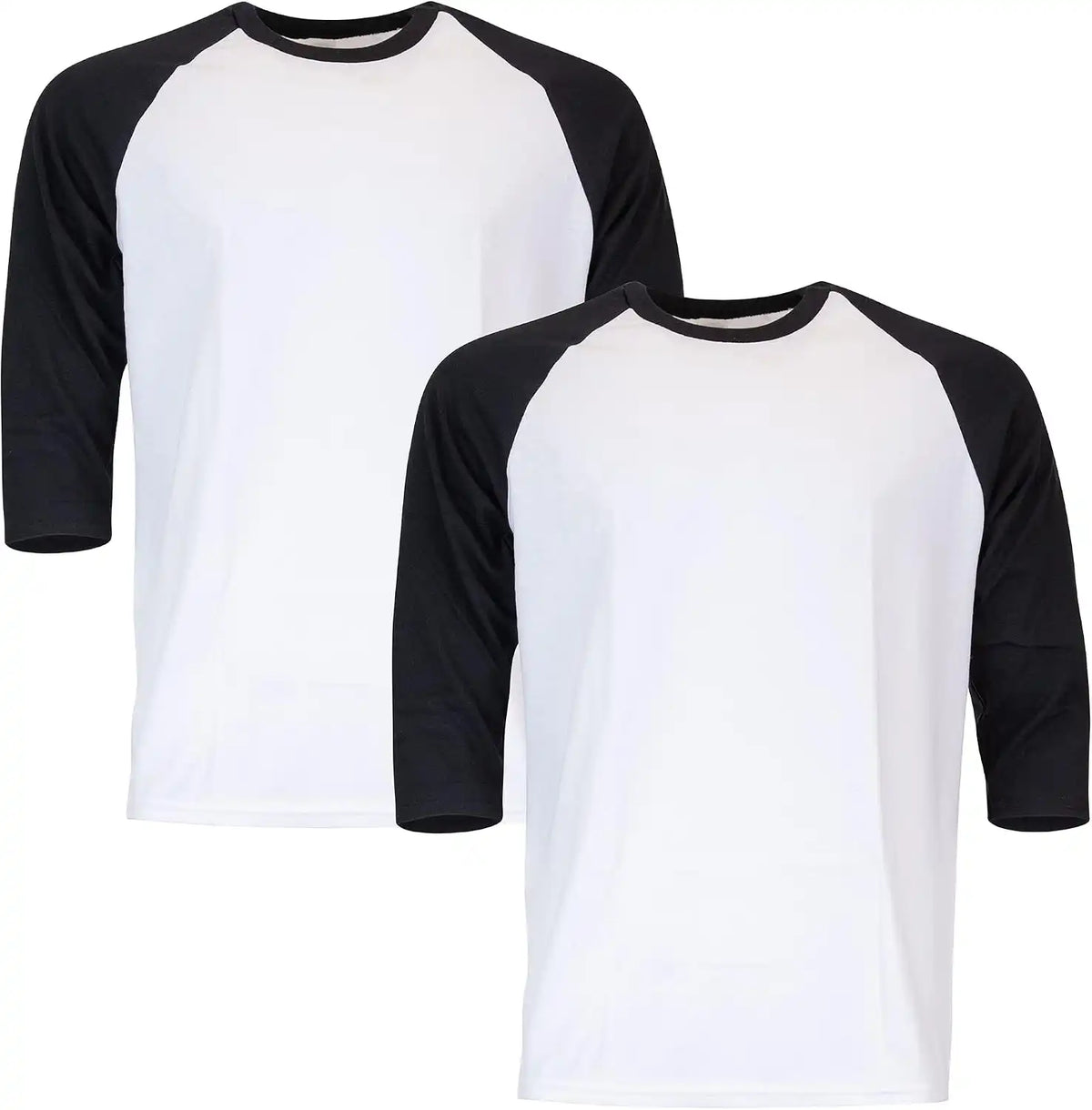 Gildan Men's Heavy Cotton 3/4 Raglan T-shirt, Style G5700, 2-pack