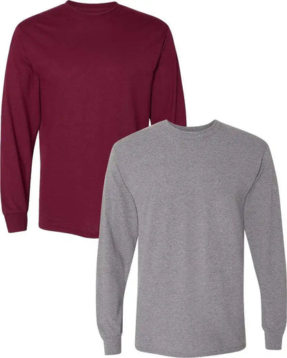 Gildan Adult DryBlend Long Sleeve T-Shirt, Style G8400, 2-Pack