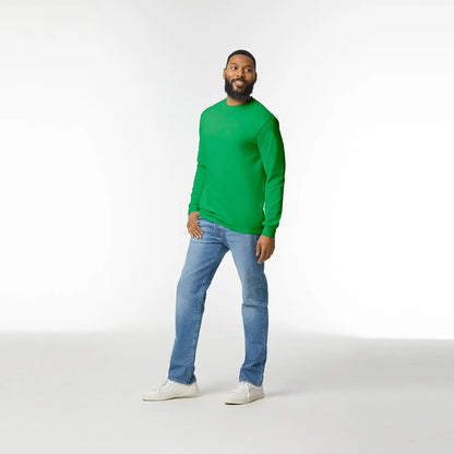 Gildan Adult Heavy Cotton Long Sleeve T-Shirt, Style G5400, 2-Pack