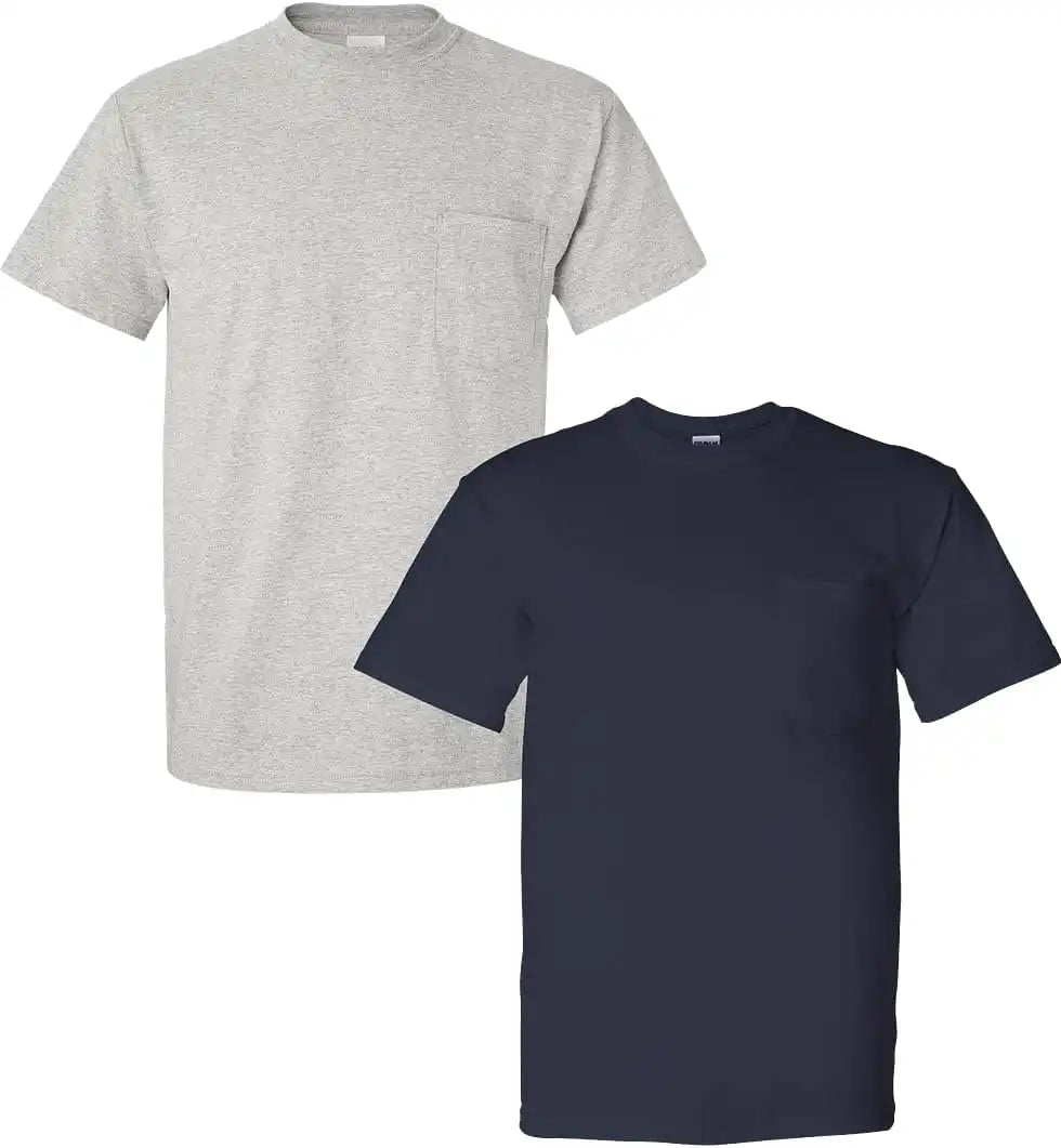 Gildan Adult Ultra Cotton T-Shirt with Pocket, Style G2300, 2-Pack