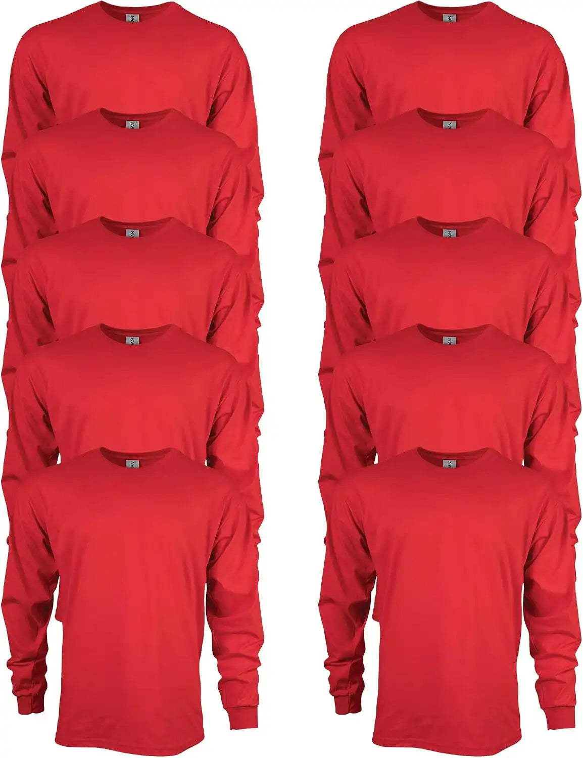 Gildan Adult Ultra Cotton Long Sleeve T-Shirt, Style G2400, Multipack