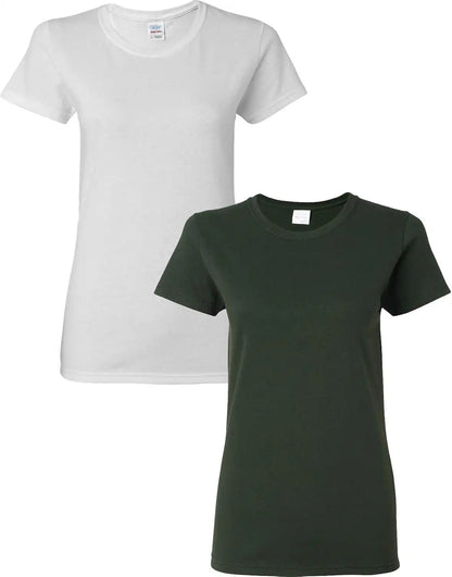 Gildan Women's Heavy Cotton T-Shirt, Style G5000L, 2-Pack
