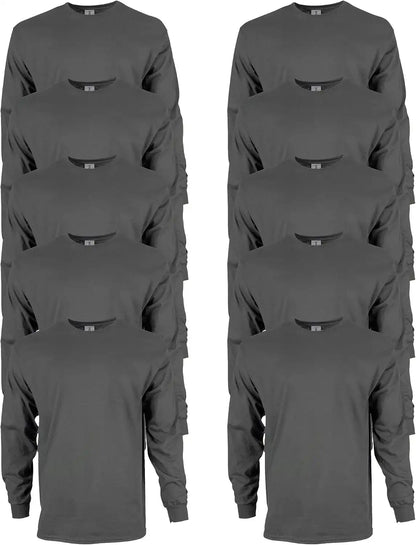 Gildan Adult Ultra Cotton Long Sleeve T-Shirt, Style G2400, Multipack